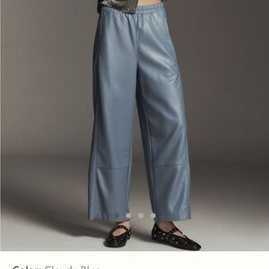 Anthro faux leather pants